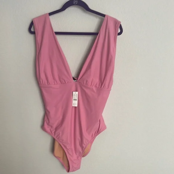 NWT J CREW Pink one piece swimsuit 16 - Picture 1 of 7
